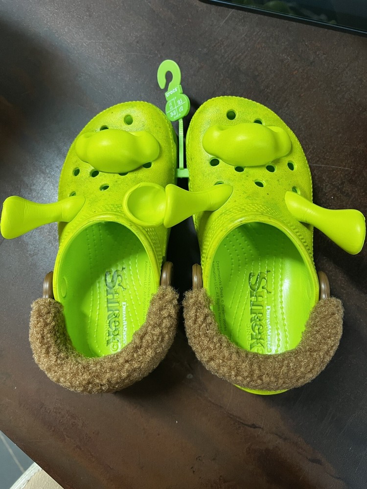Classic Dreamworks Shrek Clog C12 Juniors Kid’s Crocs Lime Punch 209378-3TX