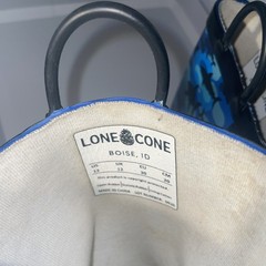Lone Cone Matte Blue Camo Sharks Rain Boots/Muck Boots/ Kids 13 Easy on Easy off