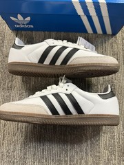 Adidas Samba OG J Shoes Youth Size 6.5 White Black Gum Soccer Sneakers IE3675