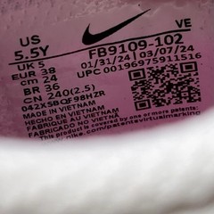 Nike Dunk Low Laser Fuchsia Sneaker (GS) FB9109-102 Size 5.5Y
