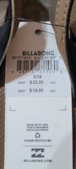 Billabong Boy’s All Day Impact Sandal – Camel – New Youth Size 3 and Size 4