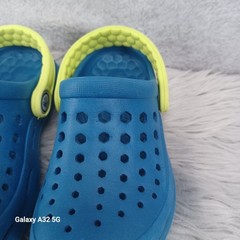 Joybees Active Clogs Water Shoes Unisex Kids Size 8 9 Blue Green Slip-on EVA