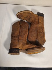 Cody James BBSC1904 Brown Leather Square Toe Cowboy Western Boots Youth Size 4D