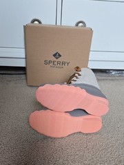 Sperry Canvas & Rubber Saltwater Boots LN Rose Size 2M