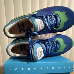 Nike Air Max Zero DB Doernbecher Blue/Green Kids Sneakers Size 6.5Y