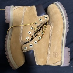 Timberland 6 Inch Classic Boot Wheat, Junior’s Size 5.5, 12909M