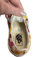 VANS Slip-On Checkerboard Multicolor Canvas Sneakers Kids US 12 Skate Shoes