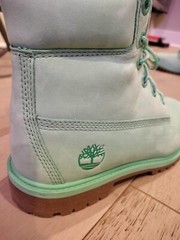 Timberland 50th Anniversary 6-Inch Premium Waterproof Light Green Boot Size 4.5