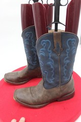 Roper Big Kids BLUE Leather Boots Size 7