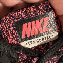 Nike Flex Contact Black Red Athletic Shoes Sneakers Youth 3.5 Y
