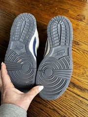 Nike Dunk Low size 4Y Shoe Sneaker Grey/Midnight Navy/Summit UV FB9109-002