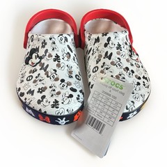 Crocs Disney Mickey Mouse Off Court Clog Kids C13 White Red Black New With Tags