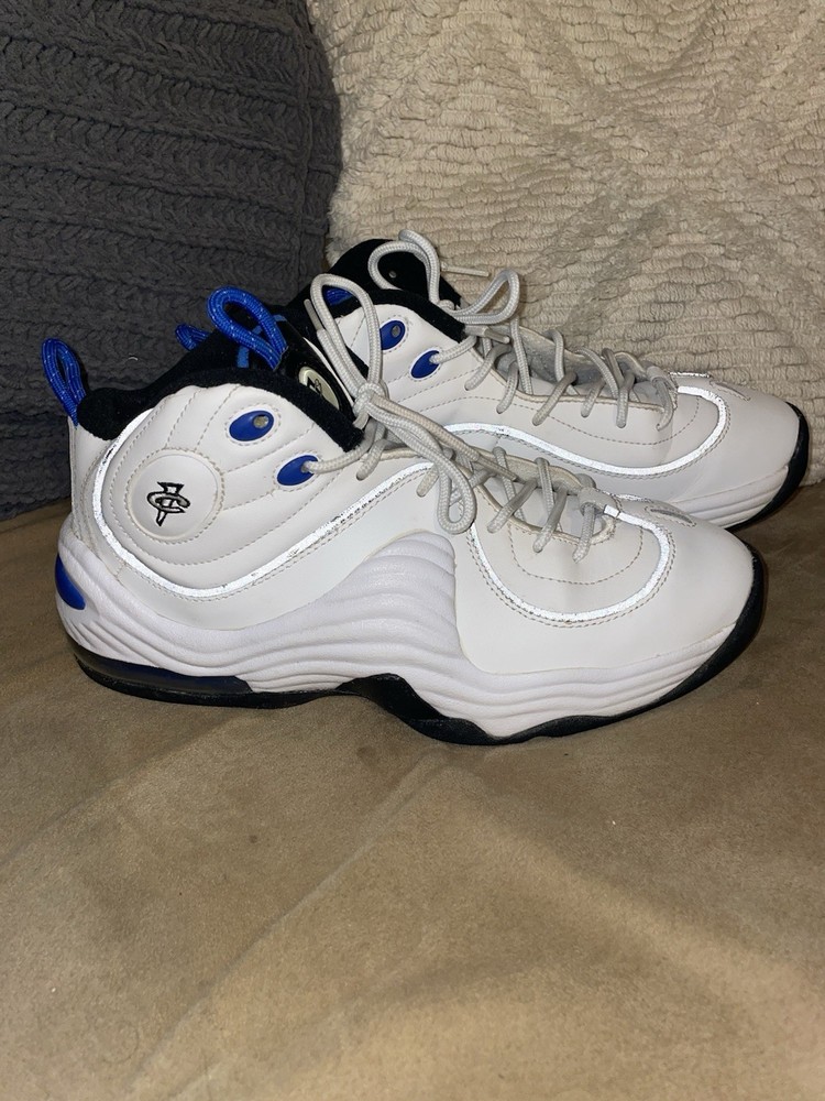 Nike Air Penny 2 II, 820249-100, White Blue Black Orlando, GS Sz 7Y