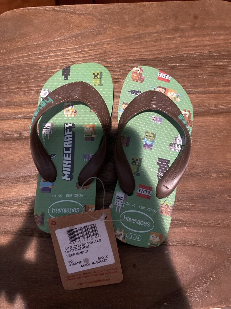 Toddler Minecraft Havaianas