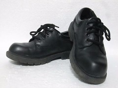 „Buster Brown“ Quality Kids Oxford Black Leather Shoes – Size 3 – Uni-Sex
