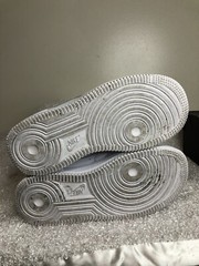 Nike Air Force 1 AF1 Low Triple White 314193-117 Kids Size 13C