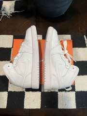 Jordan Air Jordan 1 Mid Leather Mid-Top Sneakers White US 12C DQ8423-146