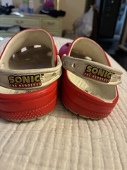 Crocs Red Sonic The Hedgehog Classic Clog Sega Size C13 Kids Boys Girls New