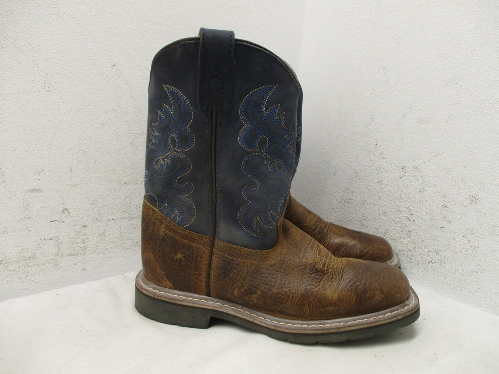 Dan Post Childrens Square Toe Boots Mid Calf Kid Size 2 D