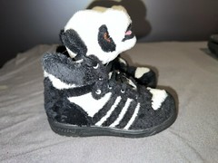 RARE NEW Unworn ADIDAS JEREMY SCOTT PANDA BEAR JS KIDS 7 K TEDDY AUTHENTIC wings