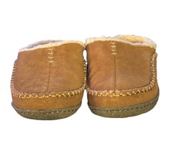 Sorel Youth Falcon Ridge Camel Brown Fleece Lined Suede Slippers Size 3 Unisex