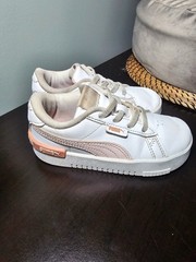 PUMA Kids Shoes Size 10c Pink White Athletic Athleisure School