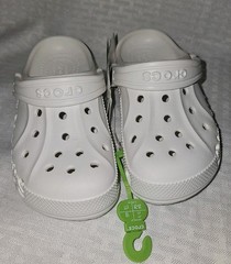 New Crocs Kids Baya Clogs, White, C11