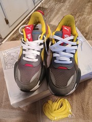 PUMA RS-X Transformers Bumblebee YOUTH JUNIOR RUNNING SHOES size 6C Yellow