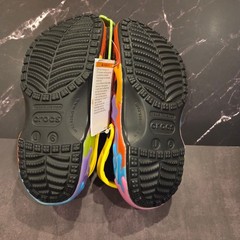 Crocs Gushers Classic Clog Kid J6 Rainbow Multi Color Fruit Snacks Kidcore Retro