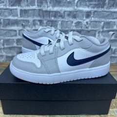 Nike Air Jordan 1 Low ALT (PS) White Midnight Navy Gray DR9748-146 Youth Size 2Y