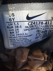 Size 6 Y – Nike Air Zoom Pegasus 38 Run Shoes Royal Blue White Black CZ4178-411