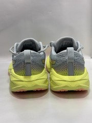 Asics Kids Size 3 Nova Blast Grey/Green/Yellow Running Shoes 1014A317