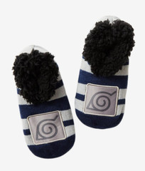 Kids Naruto Shippuden Hidden Leaf Slippers Sock Pajama Shoes Boys Sz 13-4 Ramen