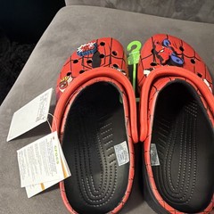 Crocs Spider-Man All-Terrain Clog-K Sandals Red/Black Kids US 6 EU 37-38