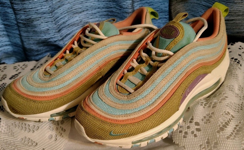 6Y Air Max 97 SE GS Shoes Copa Sail Wheat Grass DQ4126 400