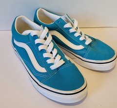 VANS Old Skool Low Top Shoes Sneakers Youth Kids Size US 2 UK 1.5 EUR 32.5 BLUE