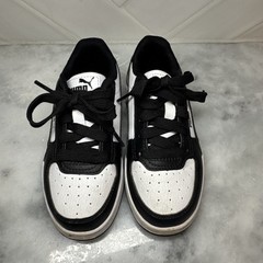 Puma Caven 2.0 Kids Black White Sneakers Size 11C 393838-26