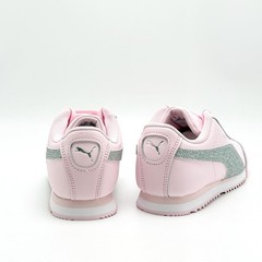 *NEW* PRE-SCHOOL KIDS PUMA ROMA BASIC (PS) WHISP OF PINK / SILVER (407903 01) 👍