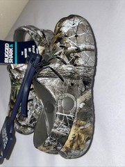 Rugged Shark Kids Camo Clogs Size 8 EVA Waterproof Slip-On Shoes Comfort Outdoor