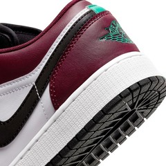 Big Kid’s Jordan 1 Low SE Dark Beetroot/Black-Roma Green (DM0589 635)