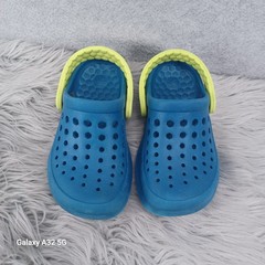 Joybees Active Clogs Water Shoes Unisex Kids Size 8 9 Blue Green Slip-on EVA