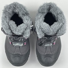 Columbia Youth Bugaboot Plus III Omni-Heat 200g Grey Pink BY1321-051 Size 1 NWOB