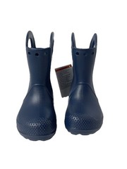 Crocs Kids Unisex Handle It Rain Boots Navy Blue Size C8 12803-410 New