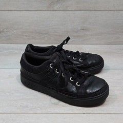 Ugg Australia Kids Unisex Leather Sneakers shoes sz 3