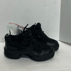 Capezio toddler Fierce Dansneaker Mesh Lace Up Athletic Shoes Black Size 12
