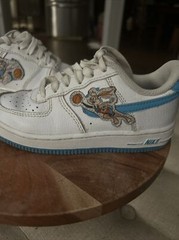 Nike Air Force 1 Hare Space Jam Bugs Lola Bunny AF1s Little Kids Size 11C White