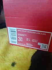 NIKE SHOES COURT BORUGH LOW 2 Kids Youth Size 3.5 – BRAND NEW NO BOX TOP