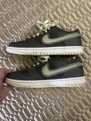 Nike Dunk low yth 7, “Halloween Glow in the Dark” athletic shoes. gray leather