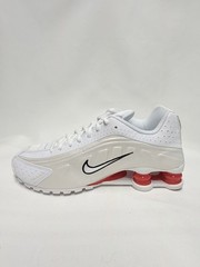 Nike Shox R4 White/Phantom/Red/Black – Size 7Y / 8.5W
