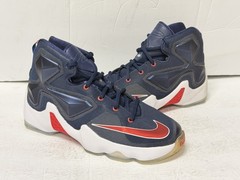 Nike Lebron 13 Soldier XIII Navy Blue Red White Size 6Y Basketball 808709-461